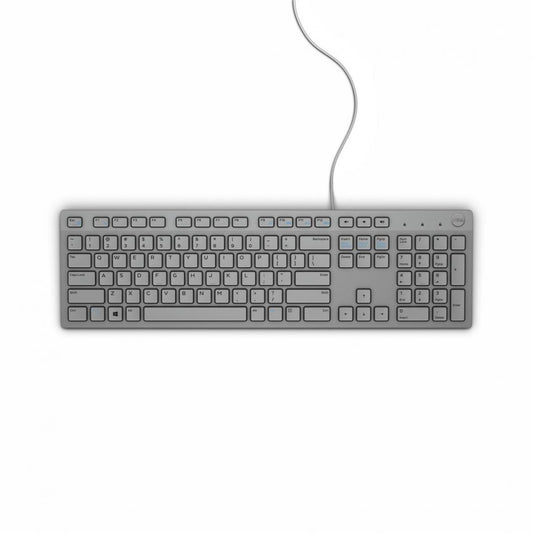 DELL 580-ADHR KB216 gray business multimedia tastatura cu fir 104 taste chiclet Layout US