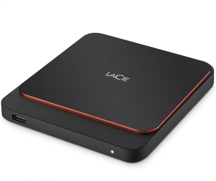 LaCie STHK1000800 SSD portabil 1TB 2.5inch USB 3.1 Type-C 540 MB/s negru, 3660619405268