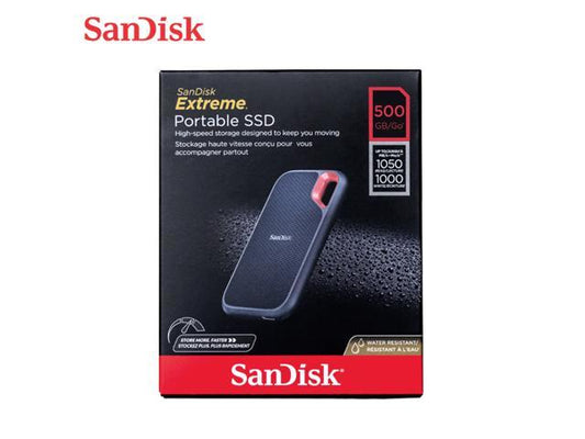 SanDisk SDSSDE61-500G-G25 Extreme V2 SSD portabil 500GB USB 3.1 IP55 rezistent la apa si praf 1000Mb/s, 619659182588