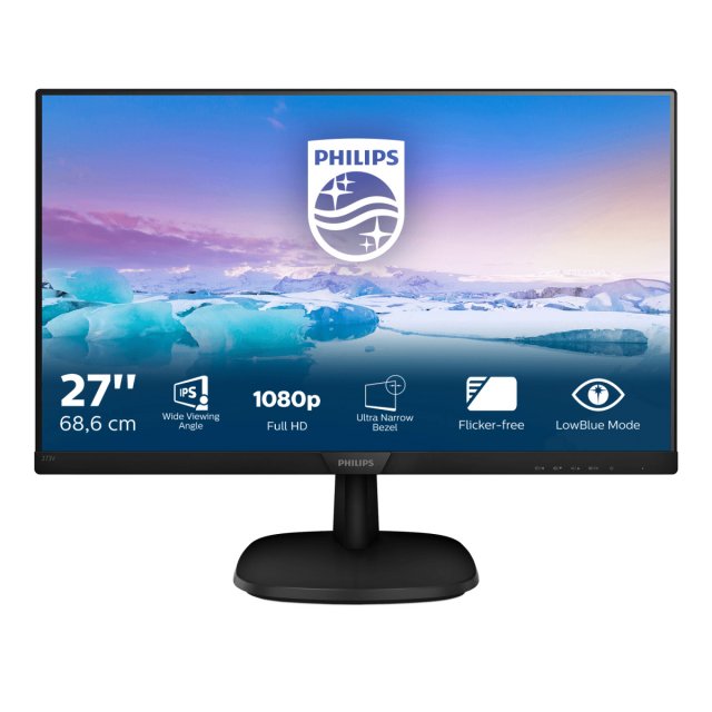 Philips 273V7QDAB/00 Monitor 27inch 273V7QDAB, FHD 1920*1080, IPS, 16:9, WLED,antiglare, 5 ms, 8712581742980