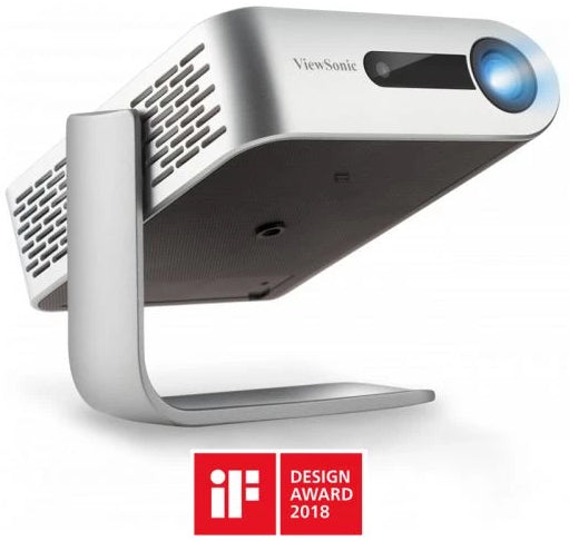 ViewSonic M1 Videoproiector portabil DLP LED din gama home cinema cu rezolutie WVGA, 766907000658