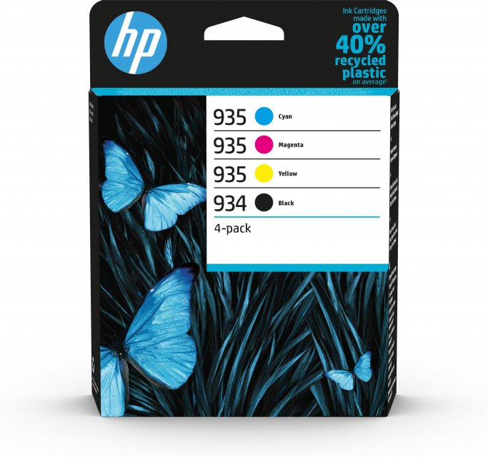 HP 6ZC72AE INK 934 BLACK / 935 CMY 4-PK, 195122352257