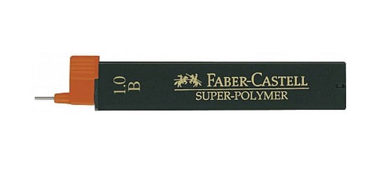 Faber-Castell FC120901 Rezerva mine 1.0 B pentru creion mecanic, hi-polymer, set 12, 4005401209010