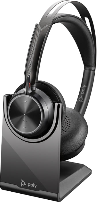 Poly 77Y89AA Casca Voyager Focus 2 UC cu suport de incarcare, Binaural, On-Ear, USB-C, 017229171879 197029610010