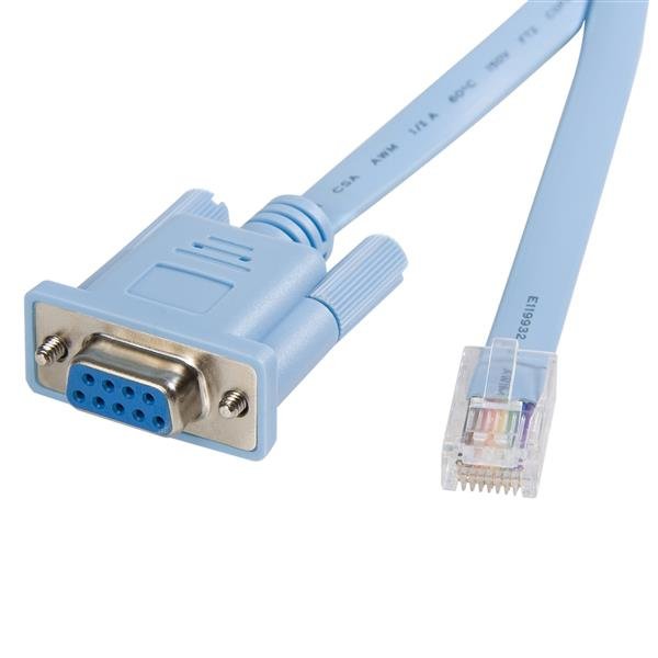 StarTech DB9CONCABL6 RJ45 to DB9 Cisco Console Management Router Cable, M/F Serial Console Cable, 1.8, 065030833660