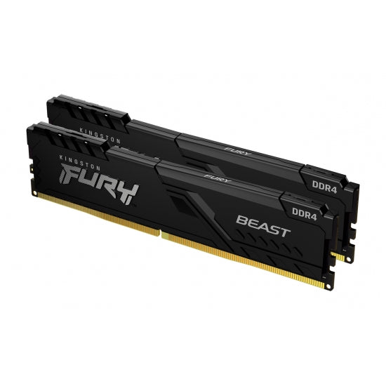 Kingston KF432C16BBK2/32 Memorie FURY Beast DRAM 32GB 3200MHz DDR4 CL16 DIMM (Kit of 2), 740617319842