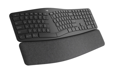 Logitech 920-010352 ERGO K860 Ergonomic Wireless Keyboard for Business, US International Layout, 5099206097131