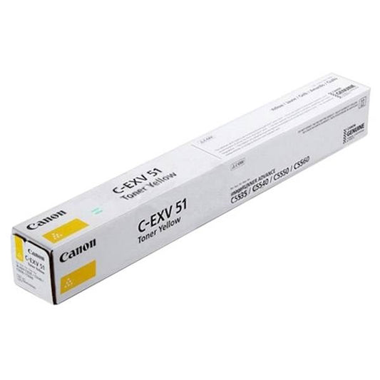 Canon 0484C002 C-EXV51 Toner Yellow iR-ADV C5535 / 5535i / 5545i / 5555i / 5560i / 5735i / 5740, 4549292053739