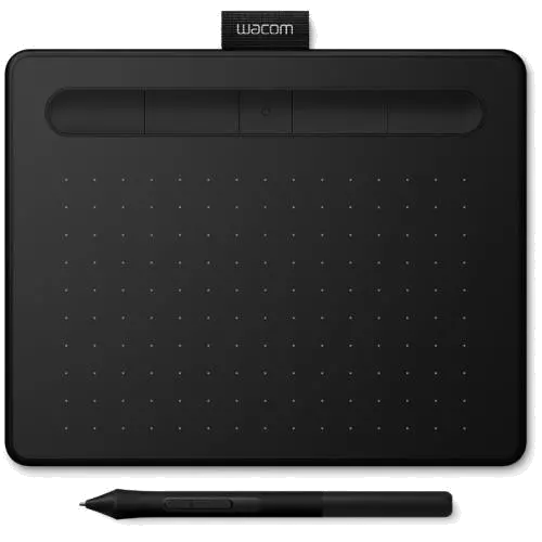 Wacom CTL-4100WLK-N Intuos S Tableta grafica (Suprafata activa: 152 x 95mm), Bluetooth, Black, 4949268621359