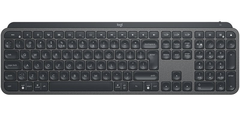 Logitech 920-009415 MX Keys Wireless Illuminated Keyboard, US International, Graphite, 5099206086920