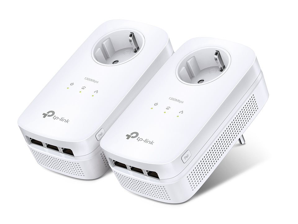 TP-Link TL-PA8030P KIT ADAPTOR POWERLINE TP-LINK tehnologie AV2, AV1300, pana la 1300Mbps, 3 portur, 6935364033156