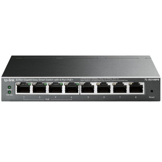 TP-Link TL-SG108PE SWITCH PoE 8 porturi Gigabit (4 PoE+), Easy Smart, 6935364094744