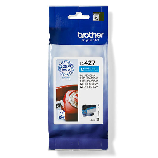 Brother LC427C LC-427C Cartus cyan original pt MFC-J5955DW, MFC-J6955DW, MFC-J6957DW, 1500pg, 4977766815475