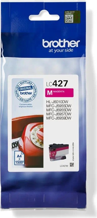 Brother LC427M LC-427M Cartus magenta original pt MFC-J5955DW, MFC-J6955DW, MFC-J6957DW, 1500p, 4977766815482