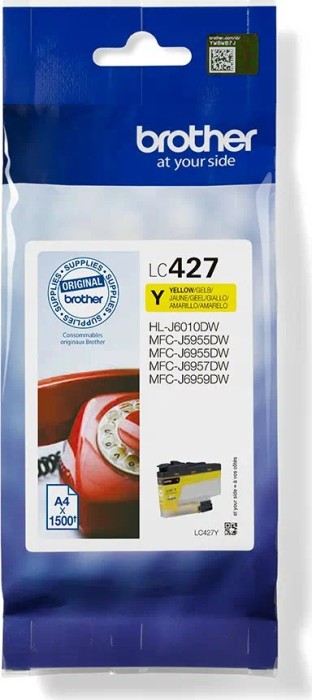 Brother LC427Y LC-427Y Cartus yellow original pt MFC-J5955DW, MFC-J6955DW, MFC-J6957DW, 1500p, 4977766815505