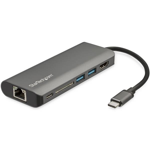 StarTech DKT30CSDHPD3 USB C Multiport Adapter USB-C Travel Dock to 4K HDMI, 3x USB 3.0 Hub, SD/SDHC, 65030880022 065030880022