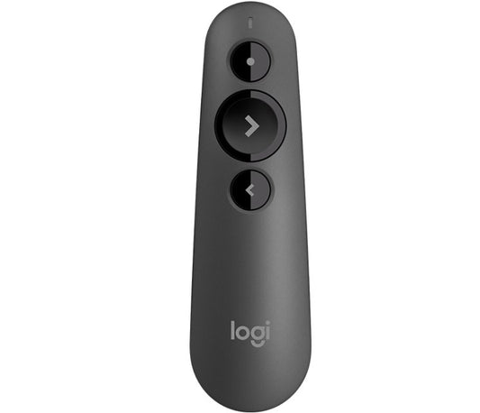 Logitech 910-005843 R500s Laser Presentation Remote, Bluetooth, USB, 20m, Graphite, 5099206090828