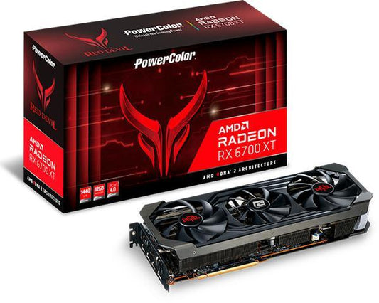 Powercolor RX6700XT 12G-3DHEO Placa video Red Devil AMD Radeon RX 6700XT OC 12GB GDDR6, 4713436173366