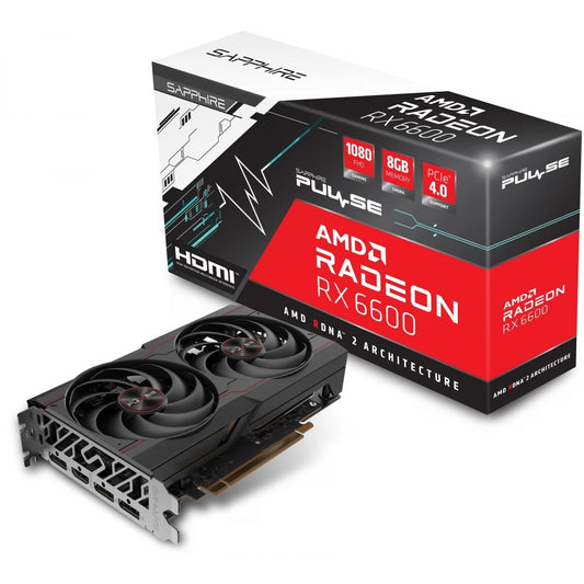 SAPPHIRE 11310-01-20G Placa video Sapphire PULSE AMD RADEON RX 6600 8GB, 4895106290662