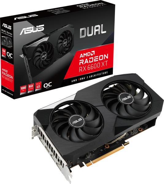 Asus DUAL-RX6600XT-O8G Placa video Asus AMD Radeon DUAL-RX6600XT-O8G, 4711081332794