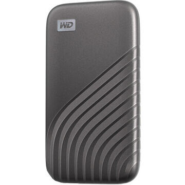 Western Digital WDBAGF0040BGY-WESN SSD extern My Passport SSD, 4TB, 2.5, USB 3.2, Read speed: up to 1050MB/s, Gray, 619659184803