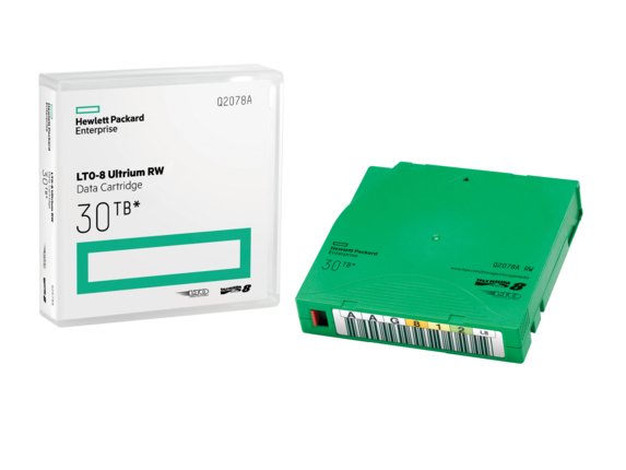 HPE Q2078A LTO-8 Ultrium 30TB RW, No Label (Q2078A), 190017219097