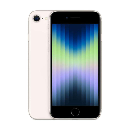 Apple MMXG3RM/A iPhone SE 3 5G (2022) 4.7" 64GB Starlight (White) (no adapter & headphones), 4549995319026