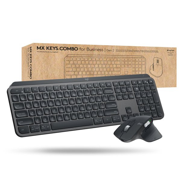 Logitech 920-010233 MX Keys Combo for Business, US International, 5099206096714