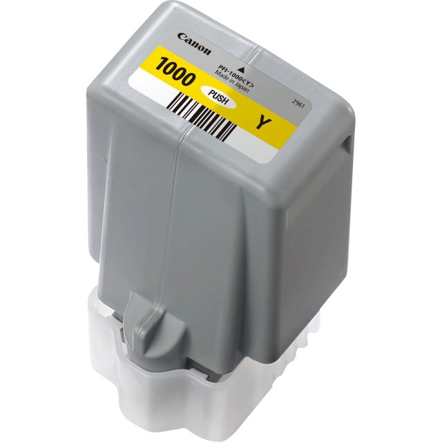 Canon 0549C001 PFI-1000y Ink yellow standard capacity 80ml 1-pack iPF1000, 4549292046434