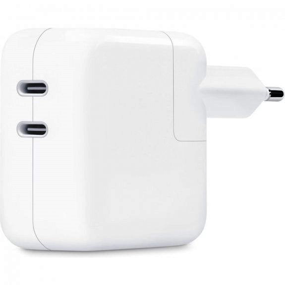 Apple MNWP3ZM/A Adaptor de alimentare 35W cu doua porturi USB-C, Alb, 194253337331