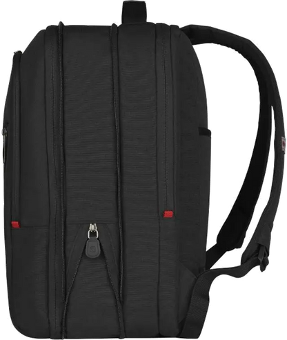 Wenger 606490 City Traveler Carry-On Rucsac 16'' cu buzunar de tableta, expandabil negru, 7613329064498