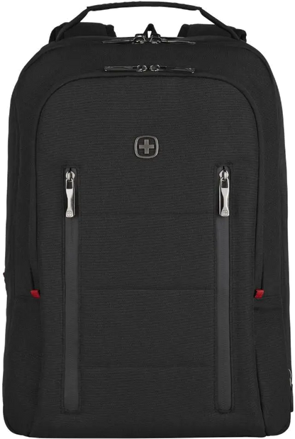 Wenger 606490 City Traveler Carry-On Rucsac 16'' cu buzunar de tableta, expandabil negru, 7613329064498