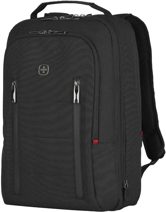 Wenger 606490 City Traveler Carry-On Rucsac 16'' cu buzunar de tableta, expandabil negru, 7613329064498