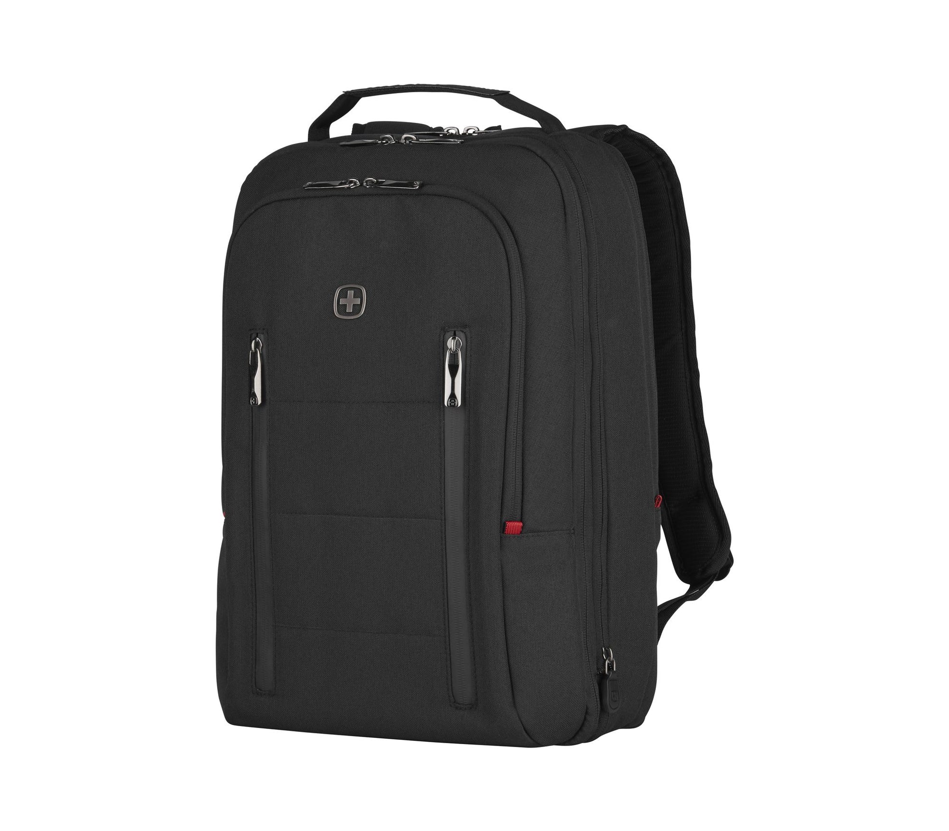 Wenger 606490 City Traveler Carry-On Rucsac 16'' cu buzunar de tableta, expandabil negru, 7613329064498