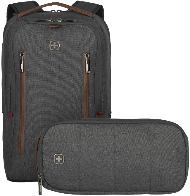 Wenger 606489 CityUpgrade, 2in1 Rucsac laptop 16" cu borseta, 15 l, Gri Alloy, 7613329064481