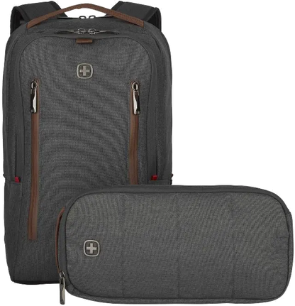 Wenger 606489 CityUpgrade, 2in1 Rucsac laptop 16" cu borseta, 15 l, Gri Alloy, 7613329064481