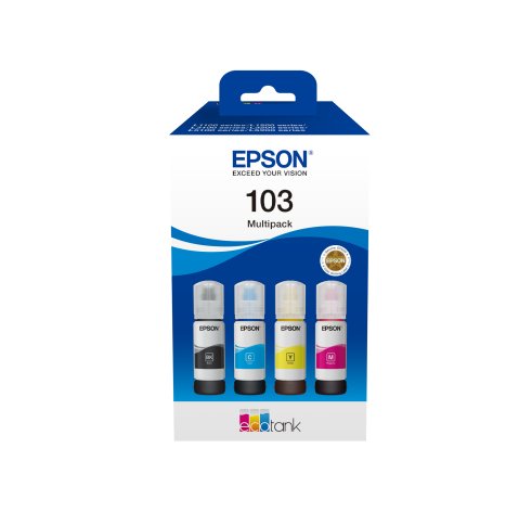 Epson C13T00S64A Set 103 Ink Cartridge EcoTank 4-colour Multipack L3110 L3111 L3150 L3151, 8715946701271