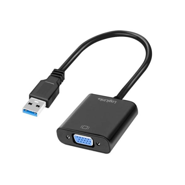 LogiLink UA0231 Adaptor USB 3.0 (T) la VGA (M), 10cm, rezolutie maxima Full HD (1920 x 1080), 4052792034011