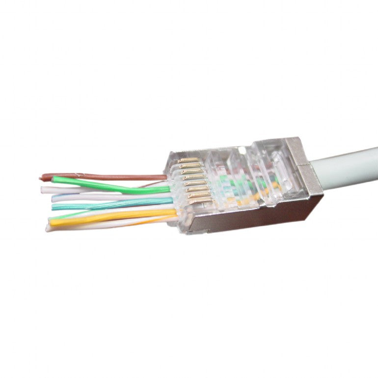 Gembird LC-PTF-01/10 Mufa RJ-45 cablu FTP, Cat5e, RJ-45 (T) | RJ-45 (T) tip pass-through, set 10 buc., 8716309096485