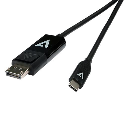 V7 V7UCDP-2M Cablu USB-C (Tata) la DisplayPort (Tata), DP 1.2, 21.6 Gbps, 4K UHD, 2m, 662919111637