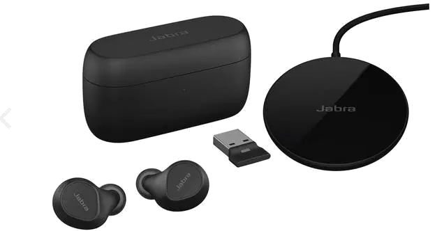 Jabra 20797-989-989 Casca EVOLVE2 Buds UC fara fir, cu suport incarcare, conectare Bluetooth, USB-A, 5706991026597