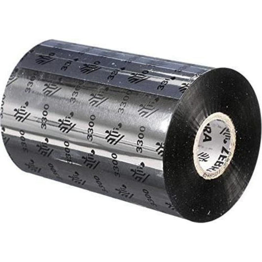 ZEBRA 03300GS11007 Wax/Resin Ribbon 110mmx74m 3300 Standard 12mm (0.5in) core, 5704174036180