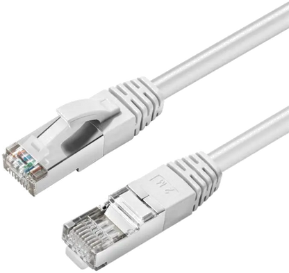 MicroConnect MC-SFTP6A02W CAT6A S/FTP 2m White LSZH, Shielded Network Cable, LSZH, 5704174257844