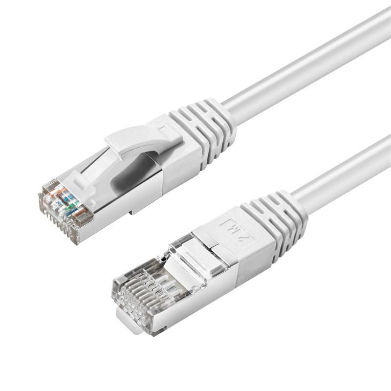 MicroConnect MC-SFTP6A02W CAT6A S/FTP 2m White LSZH, Shielded Network Cable, LSZH, 5704174257844