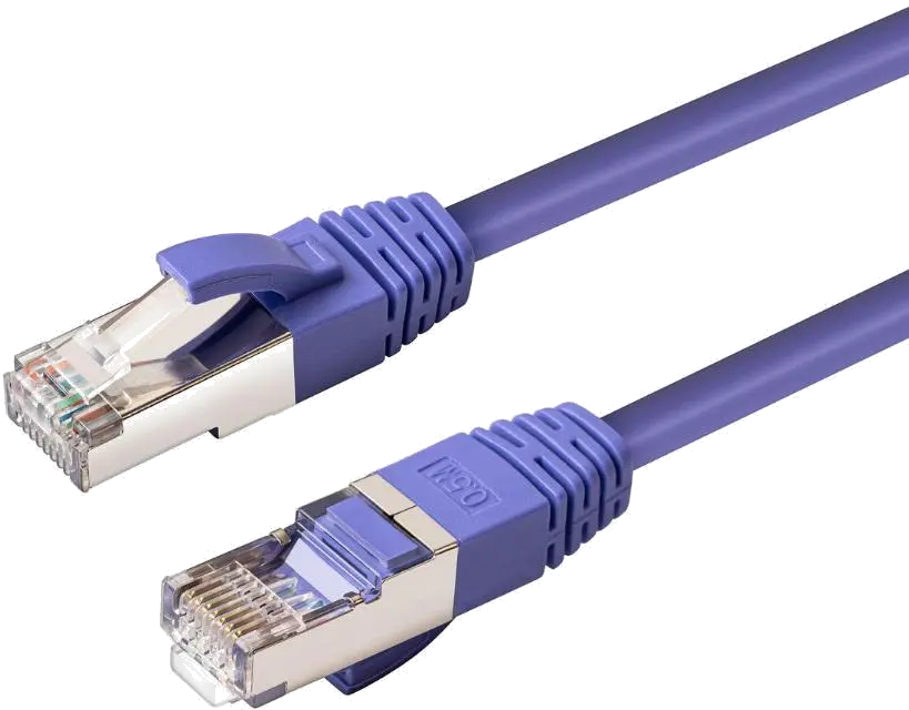 MicroConnect MC-SFTP6A02P Patch cord 2m Purple CAT6A S/FTP LSZH up to 10GB 500Mhz PoE+ ready, 5704174955597