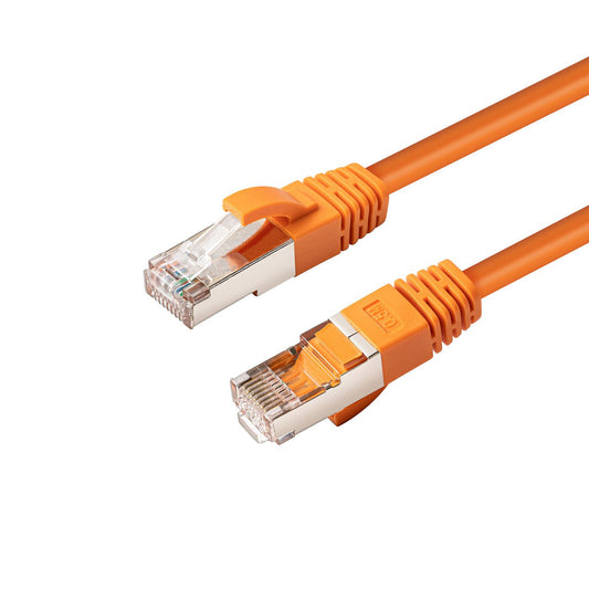 MicroConnect MC-SFTP6A02O Patch cord 2m Orange CAT6A S/FTP LSZH up to 10GB 500Mhz PoE+ ready, 5704174955467