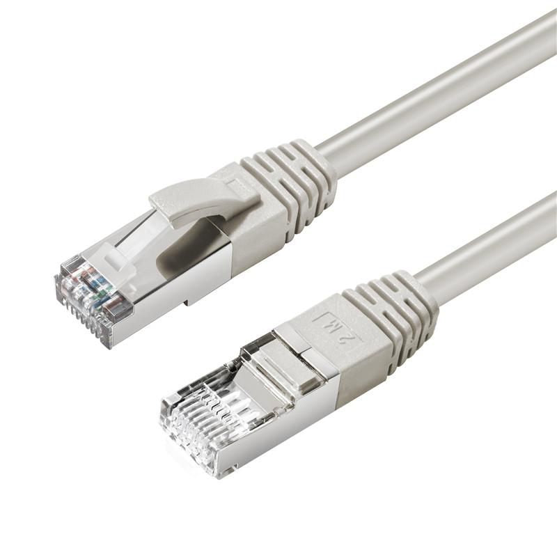 MicroConnect MC-SFTP6A02 CAT6A S/FTP 2m Grey LSZH, Shielded Network Cable, LSZH, 5704174257110