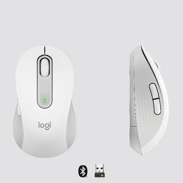 Logitech 910-006275 Signature M650 Wireless Mouse for Business, Off-white, medium, 5099206097261