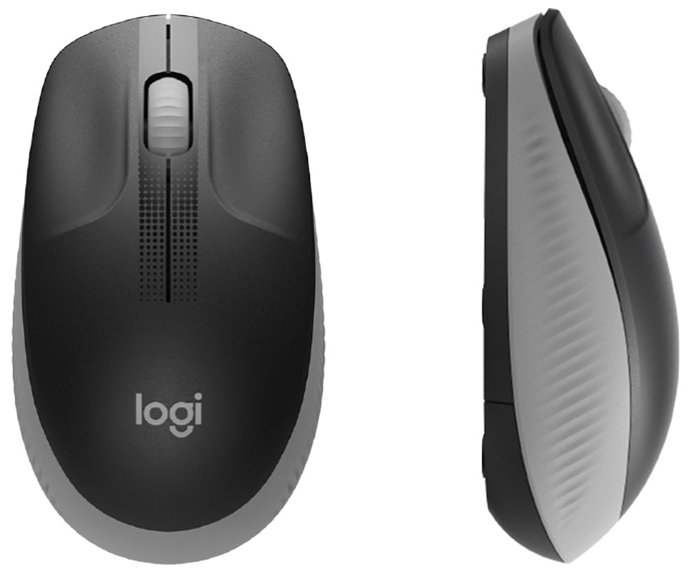 Logitech 910-005906 M190 Full-size wireless mouse, 1000dpi, Mid Grey, 5099206091832