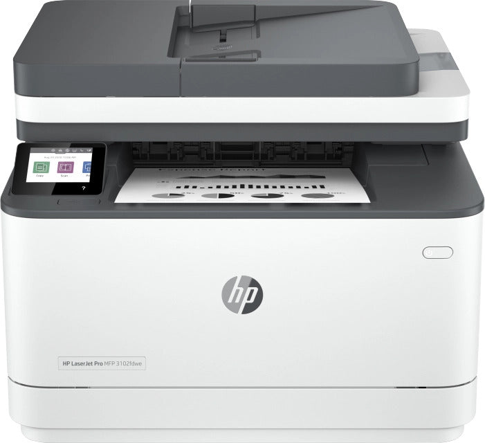 HP 3G630E LaserJet Pro MFP 3102fdwe 33ppm Print Scan Copy Fax, HP+, 195122461935